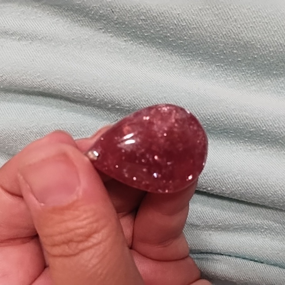 Purple mica pendant